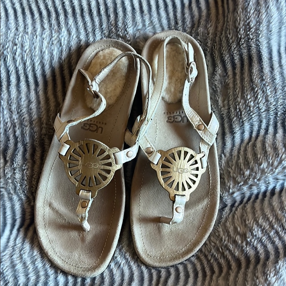 UGG Women's Cream Sandals